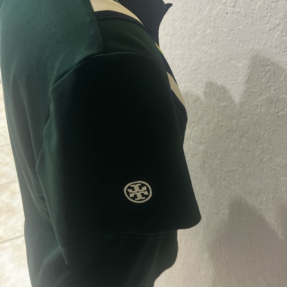 Tory Burch Navy and Green Polo - Picture 3 of 5